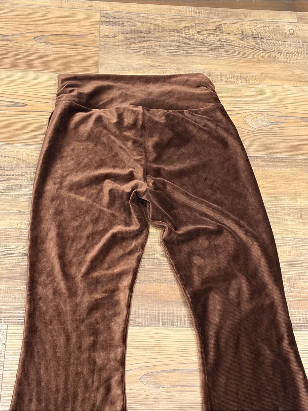 EARTHBOUND trading Co. Brown Velvet corduroy Flare stretch Pants - Picture 12 of 12